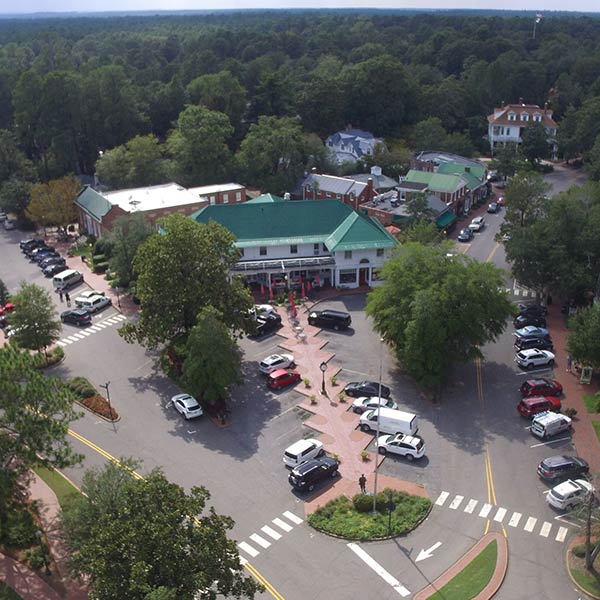 Bird's eye view of Village of Pinehurst